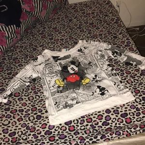Mickey Mouse comic strip shirt